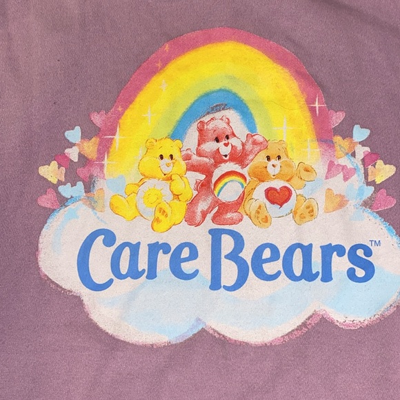 Care Bears Lavender 2 pc Jogging set/hoodie&o ants EUC WORN 2x if that! - Picture 9 of 15